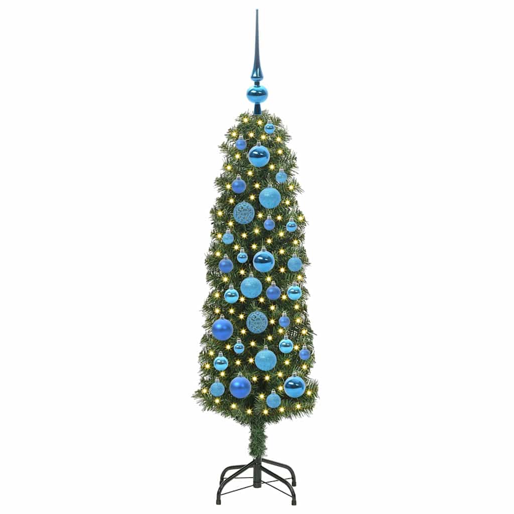 Artificial Christmas Tree with 150 LEDs with Stand Green 120 cm